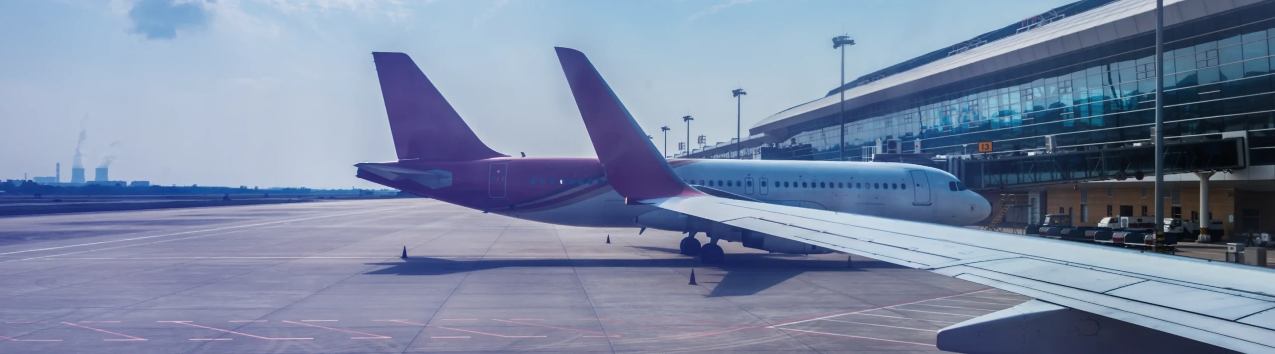 planes runway modern airport